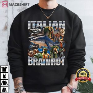 Italian Brainrot Funny Meme Animal Characters T Shirt (4)