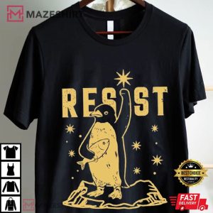 Penguins Against Tariffs Heard Island Resist Anti Trump T Shirt (4)