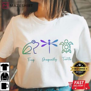 Anti Trump FDT Neon Colored Frog Dragonfly Turtle T Shirt (1)