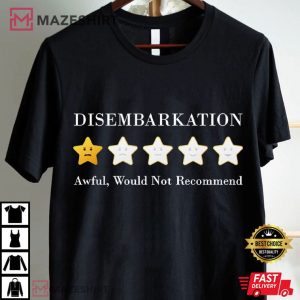 Cruise Ship Family Disembarkation Awful Vacation Humor T Shirt (1)