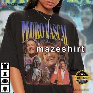 Vintage Pedro Pascal Actor Retro 90s Fan Gift T-Shirt