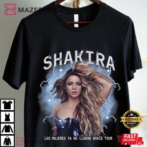 Las Mujeres Ya No Lloran Shakira 2025 World Tour T Shirt (2)