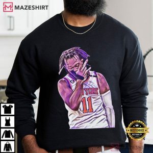 Jalen Brunson 3 Point Celebration Basketball NBA T Shirt (4)