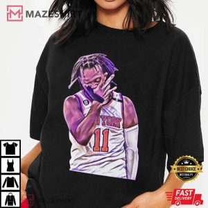 Jalen Brunson 3 Point Celebration Basketball NBA T Shirt (3)