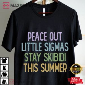Last Day Teacher Peace Out Sigmas Gen Z Slang T Shirt (4)