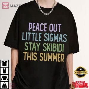 Last Day Teacher Peace Out Sigmas Gen Z Slang T Shirt (2)