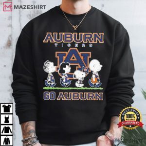 Auburn Tigers Snoopy And The Peanuts Go Auburn T Shirt (4)