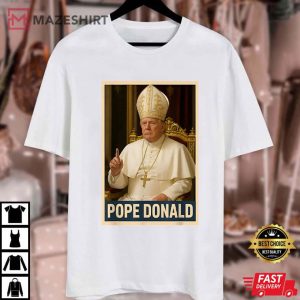 Trump Pope Donald Christian Church Funny Vatican T Shirt (1)