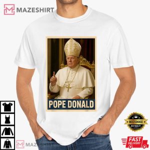 Trump Pope Donald Christian Church Funny Vatican T Shirt (2)