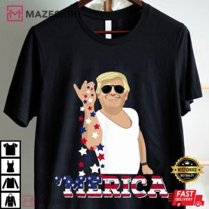 Trump Merica Salt Bae Funny 4th Of July T Shirt (1)