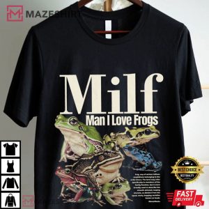 Man I Love Frogs Gen Z Meme Frog Vintage T Shirt (2)