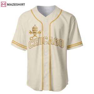 Da Pope Pope Leo XIV Religious Custom Baseball Jersey (2)