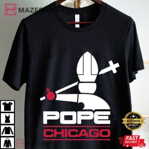 Pope Leo XIV Chicago Baseball Catholic Church T Shirt (4)