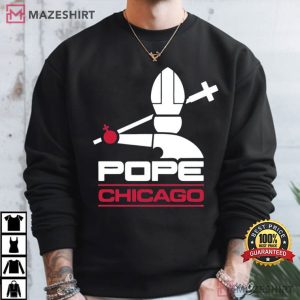 Pope Leo XIV Chicago Baseball Catholic Church T Shirt (3)