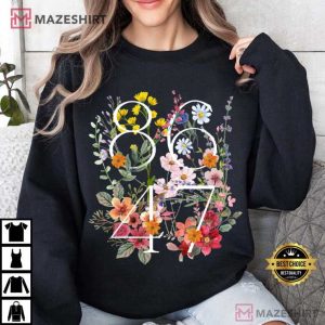 Retro 8647 Anti Trump Democrat Liberal Floral Flower T Shirt (1 (3)