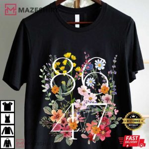 Retro 8647 Anti Trump Democrat Liberal Floral Flower T Shirt (1)