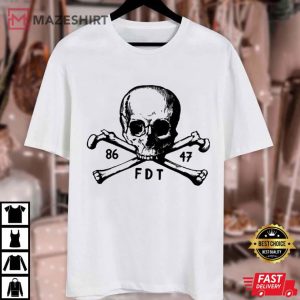 Goth Skull Crossbones Subtle Fuck Donald Trump 8647 FDT T Shirt (4)