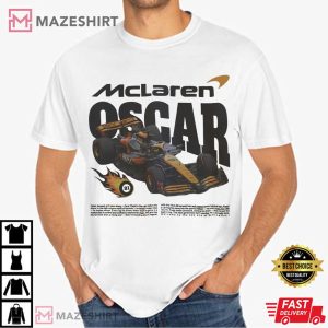 Oscar Piastri McLaren Formula One F1 Papaya Racing T Shirt (1)