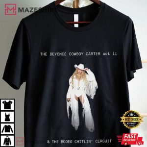 Beyonce All White Cowboy Carter Tour Rodeo Chitlin' Concert T Shirt (3)
