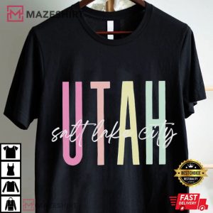 Salt Lake City Utah Hometown Road Trip Vacation T Shirt (1)