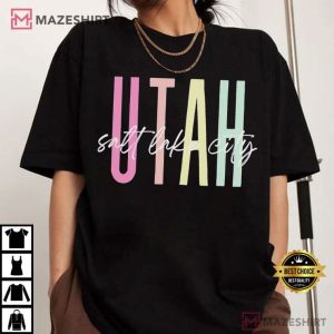 Salt Lake City Utah Hometown Road Trip Vacation T Shirt (2)