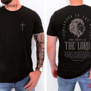 Blessed Is The Man Jesus Christian Bible Verse Scripture T Shirt (1)