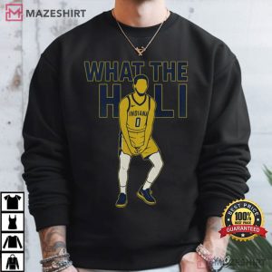 Tyrese Haliburton What The Hali Funny Basketball T Shirt (4)