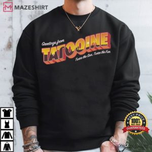 Star Wars Disney Movie Luke Skywalker Tatooine Sunset T Shirt (3)