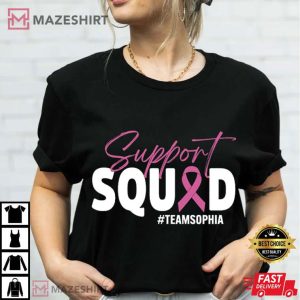 Breast Cancer Warrior Support Squad Pink Ribbon Custom T Shirt (3)