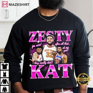 Zesty Kat Karl Anthony Towns New York Knicks Basketball Meme T Shirt (3)