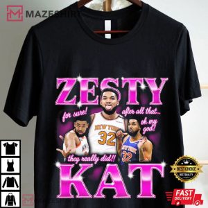 Zesty Kat Karl Anthony Towns New York Knicks Basketball Meme T Shirt (1)