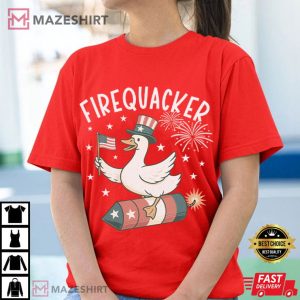 Firequacker Goose Lovers 4th Of July Patriotic Funny T Shirt (2)