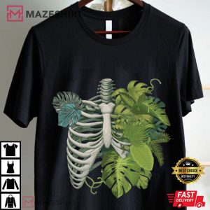 Plant Lovers Skeleton Plant Body Monstera T Shirt (2)