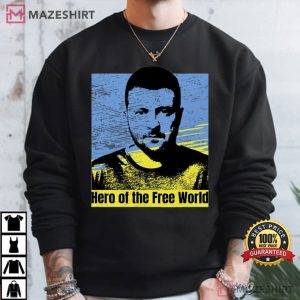 Volodymyr Zelensky Is A Hero Support Ukraine T Shirt (4)