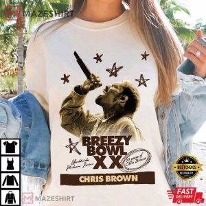 Chris Brown Breezy Bowl XX Tour Concert 2025 T Shirt (2)
