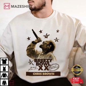 Chris Brown Breezy Bowl XX Tour Concert 2025 T Shirt (3)