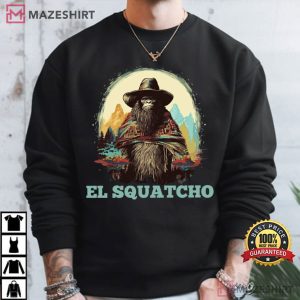 El Squatcho Bigfoot Sasquatch Hiking Camping T Shirt (4)