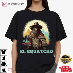 El Squatcho Bigfoot Sasquatch Hiking Camping T Shirt (3)