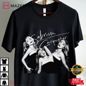 Sabrina Carpenter Vintage Espresso Short And Sweet Tour T Shirt (3)