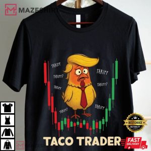 Trump Always Chickens Out Taco Trader Tariff Meme T Shirt (1)