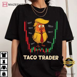 Trump Always Chickens Out Taco Trader Tariff Meme T Shirt (3)