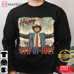 Happy 4th Of July Trump Retro American Funny T Shirt (1)