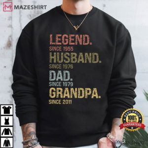 Legend Husband Dad Grandpa Fathers Day Custom T Shirt (4)