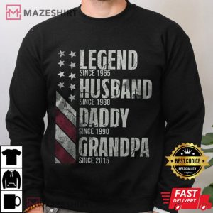 Legend Husband Daddy Grandpa Personalized Name And Year T Shirt (4)