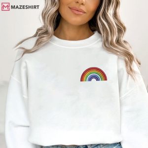 Rainbow Pride Colorful LGBTQ+ Embroidered Sweatshirt (1)