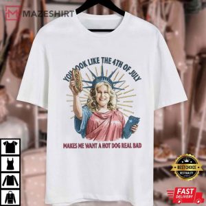 Jennifer Coolidge You Look Like The 4th Of July Comfort Colors T Shirt (1)