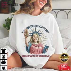 Jennifer Coolidge You Look Like The 4th Of July Comfort Colors T Shirt (2)