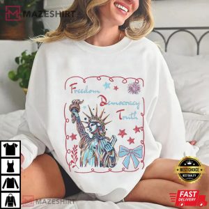 Anti Trump Freedom Democracy Truth FDT Patriotic Comfort Colors T Shirt ( (3)