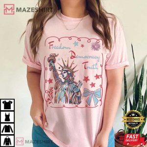 Anti Trump Freedom Democracy Truth FDT Patriotic Comfort Colors T Shirt (
