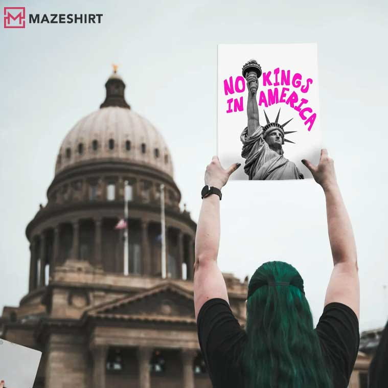 Anti Trump No Kings Liberty Resistance Protest Sign Political Poster Anti Trump No Kings Liberty Resistance Protest Sign Political Poster
